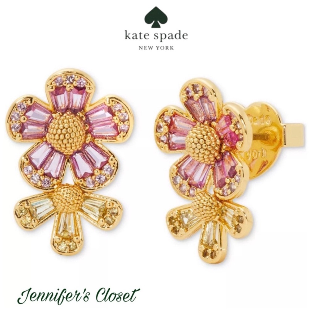 Kate Spade Cz Flower Stud Earrings / NWT